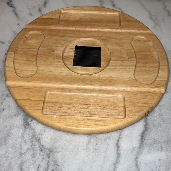 Roshco S’mores Maker - Indoor/Outdoor Dessert Station on Wood Lazy Susan PreOwn - Picture 13 of 15